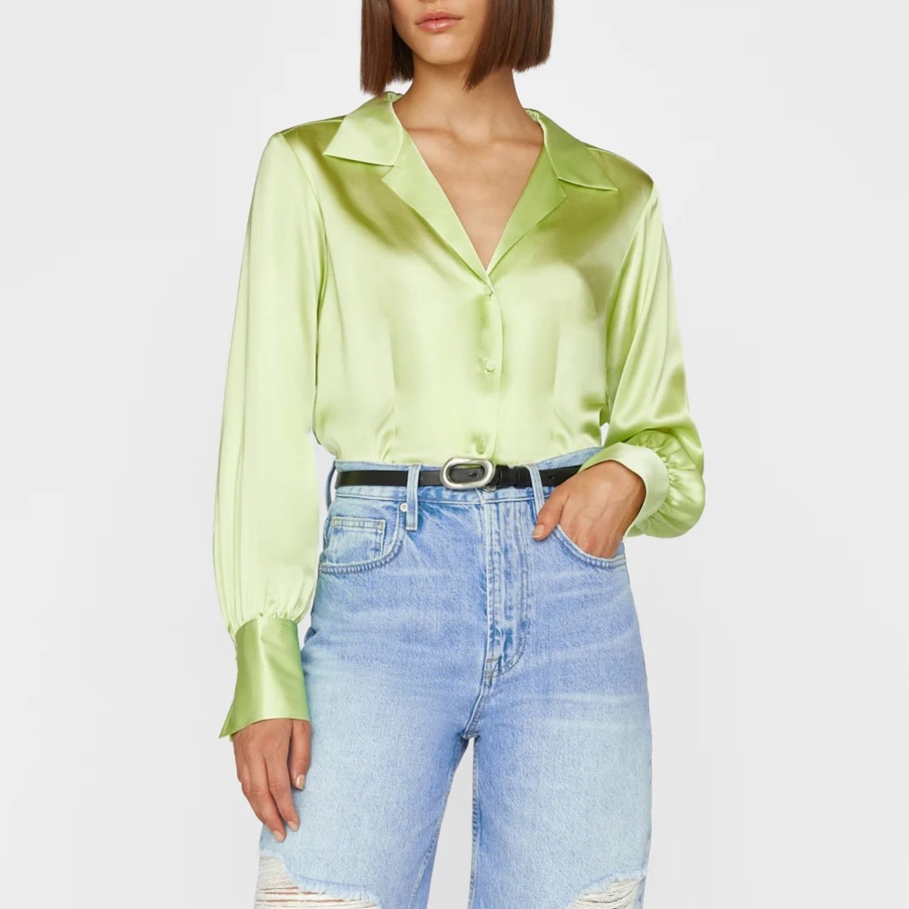 FRAME new w tags silk top